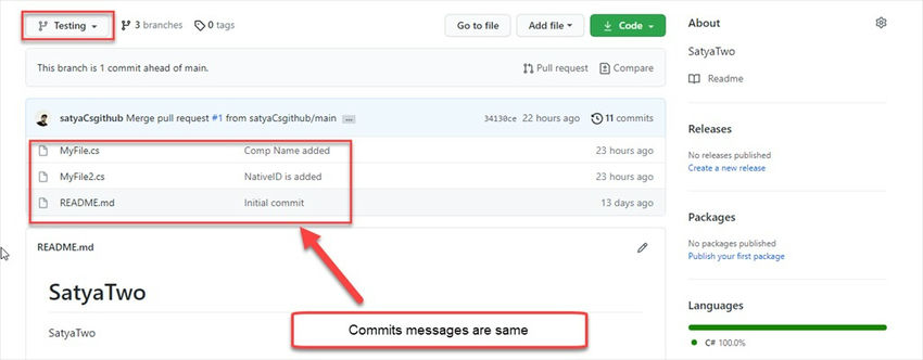 Check Commit messages